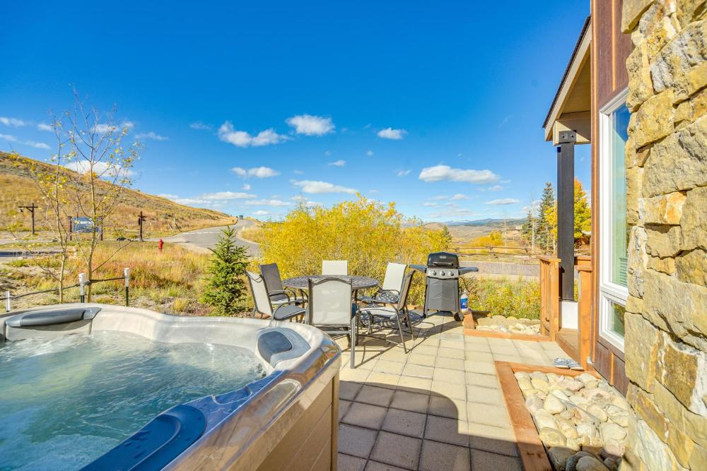 Ski-InandSki-Out Granby Townhouse with Private Hot Tub